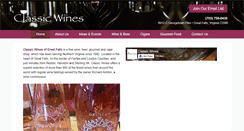Desktop Screenshot of classicwinesgreatfalls.com